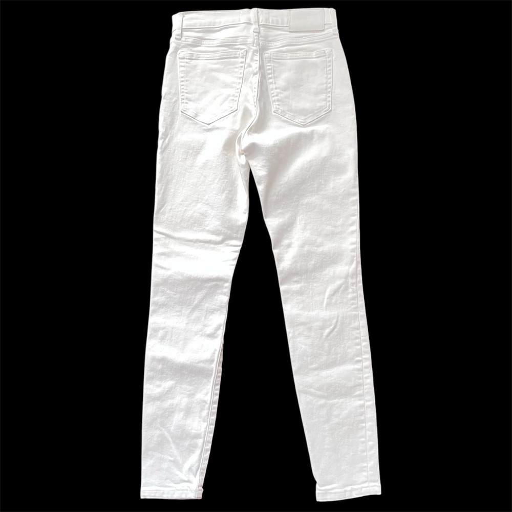 Everlane The High Rise Skinny Jeans WHT SZ 25 Preppy Ankle Summer Vacay Classic - Picture 4 of 10